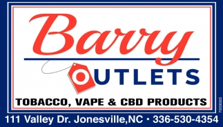 Tobacco, Vape & CBD Products, Barry Outlets, Jonesville, NC
